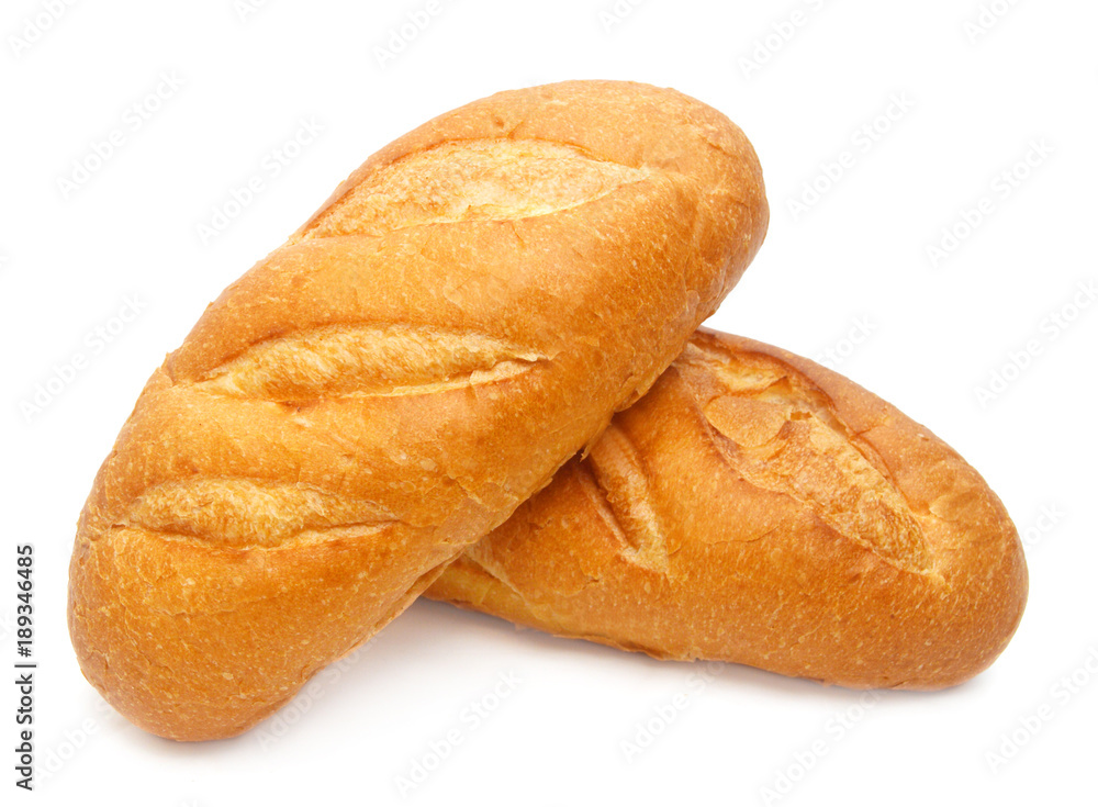breads on a white background breads on a white background
