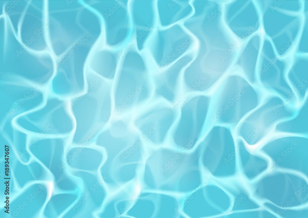 Water surface with waves and sun glare. Realistic vector background illustration. Water surface with waves and sun glare. Realistic vector background illustration.