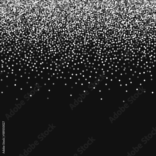 Round gold glitter. Scatter top gradient with round gold glitter on black background. Fetching Vector illustration.