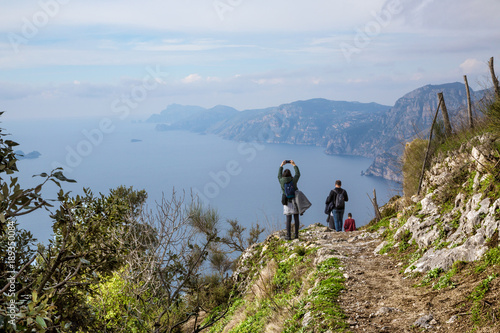 Sentiero degli Dei (Italy) - Trekking route from Agerola to Nocelle in Amalfi coast, called "The Path of the Gods" in Campania, Italy © francesca sciarra