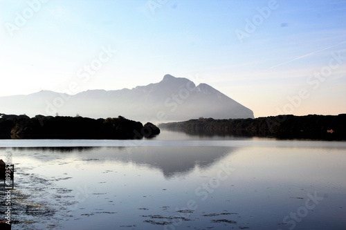 Quadro em tela lago di paola circeo