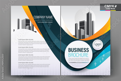 Modern business flyers brochure, annual report ,design templates, booklet, book cover in size a4