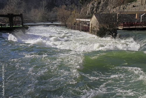 source of Buna river in the city Blagaj
