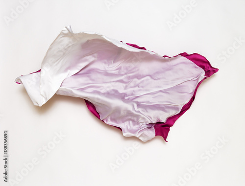 abstract pink and white fabric in motion