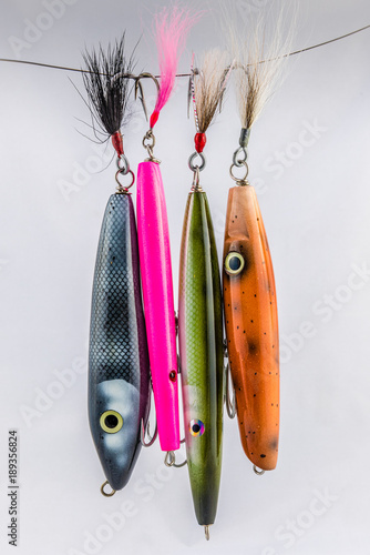 Colorful Custom Handmade Wooden Saltwater Fishing Lures