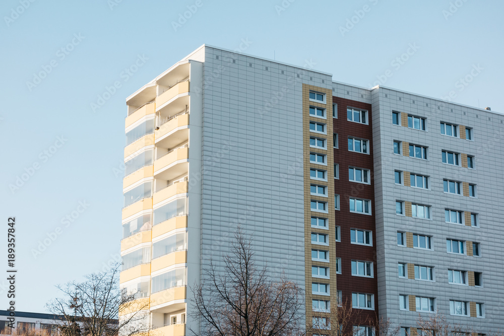 Fototapeta premium typical plattenbau building in east berlin