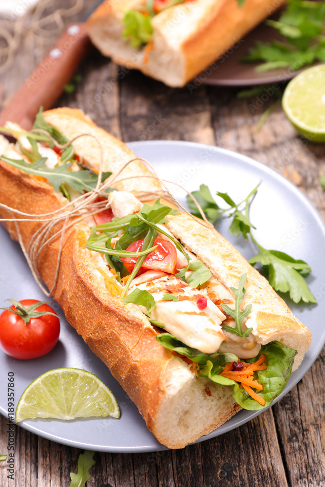 fresh sandwich on wood background fresh sandwich on wood background
