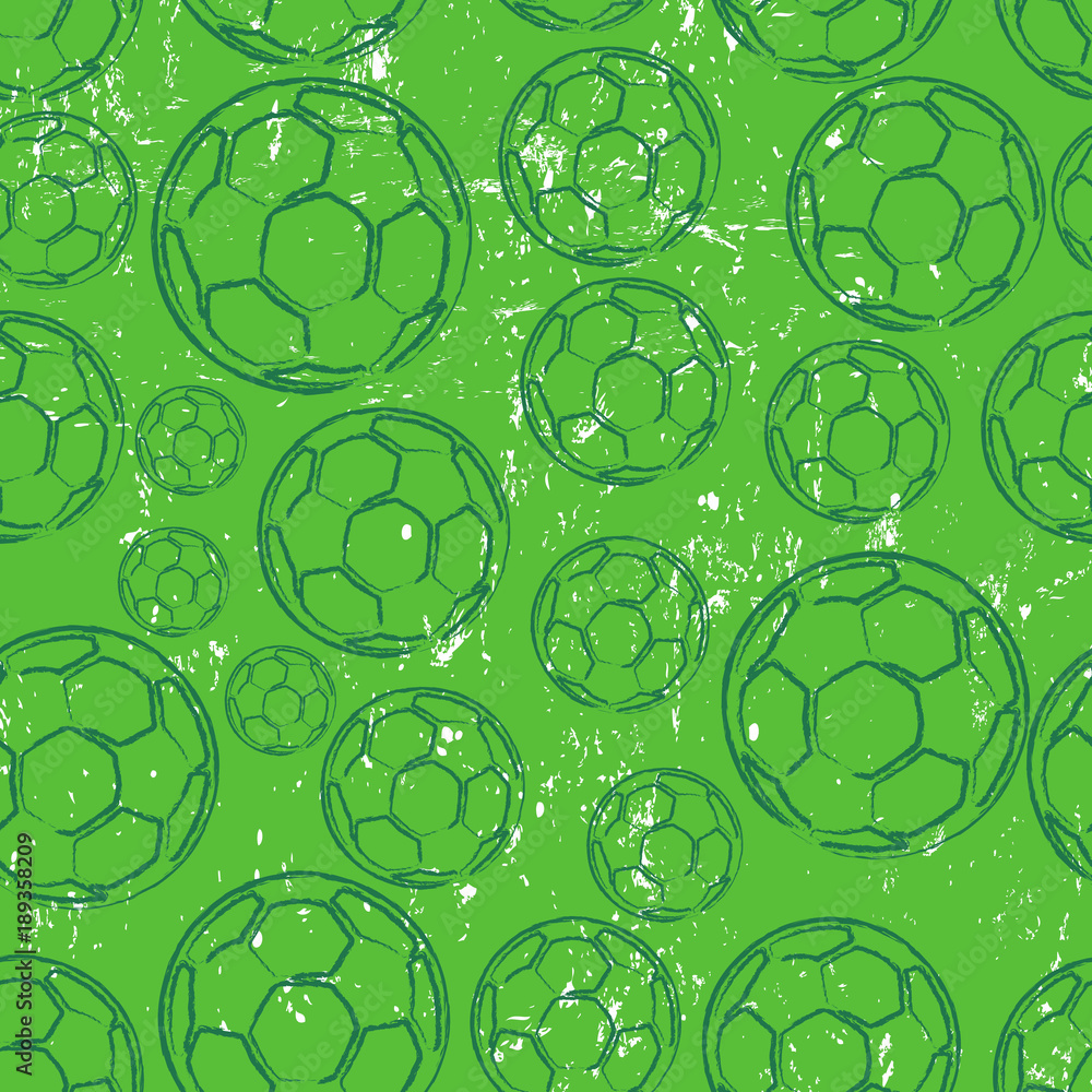 Naklejka premium seamless soccer ball background,vector