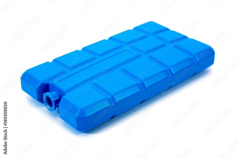 Fototapeta premium Plastic ice pack isolated on white background