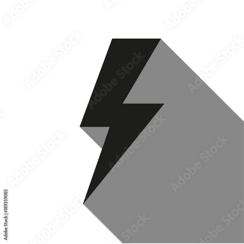 bolt icon with long shadow Free Download bolt icon with long shadow - GFXLoad