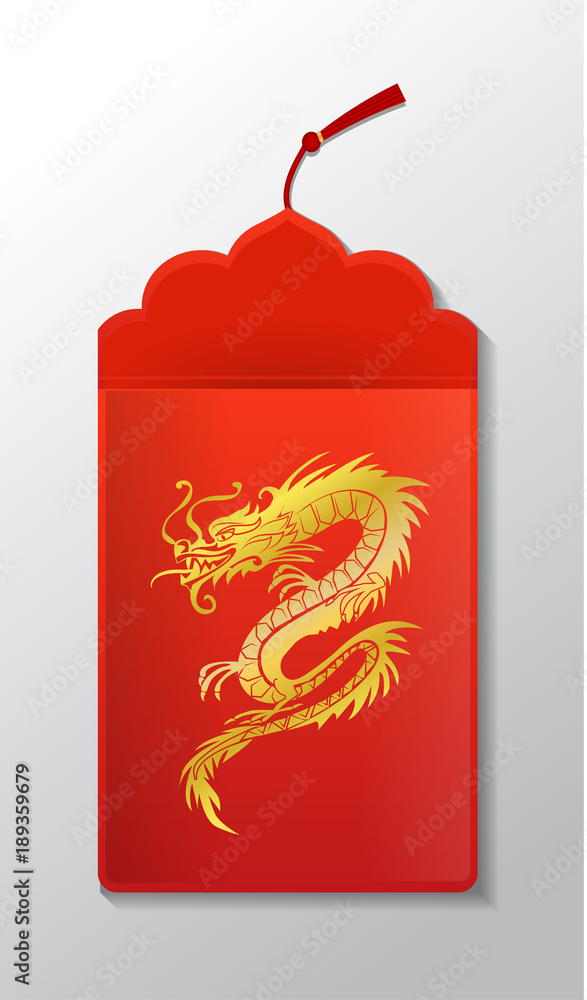 Obraz premium Red envelope packet