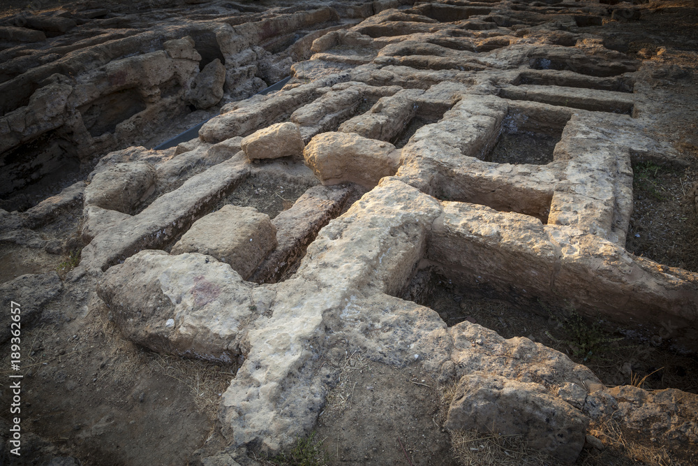 Prehistoric tombs of the Valley of the Temples - Agrigento - Sicily Prehistoric tombs of the Valley of the Temples - Agrigento - Sicily
