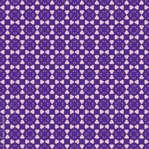 Violet seamless pattern. Geometric background in repeat.