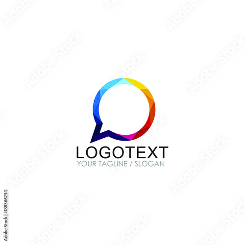 abstract communication learning logo 