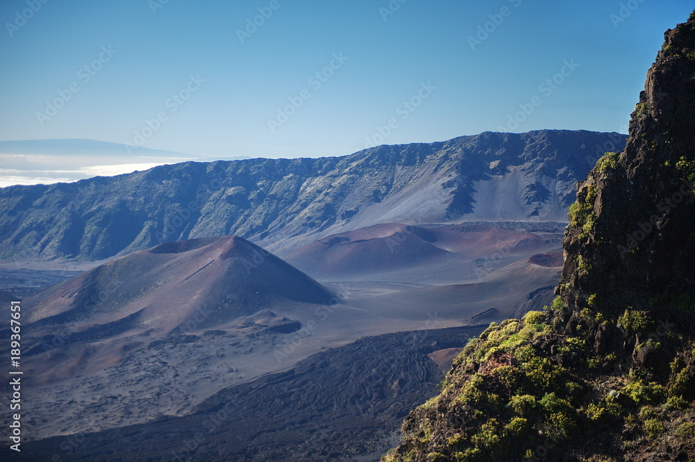 Extinct volcanoes in the Halekala National Park (Maui, Hawaii, USA)