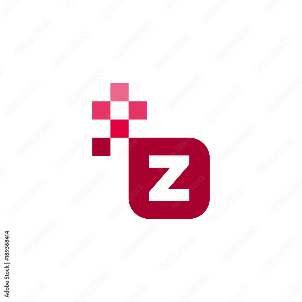 Obraz premium Z Font Vector Template Design