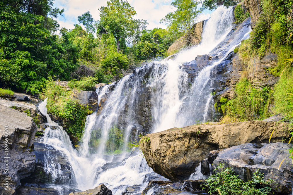Mae Klang Waterfall. Doi Inthanon National Park. Located in Chiang Mai, Thailand.