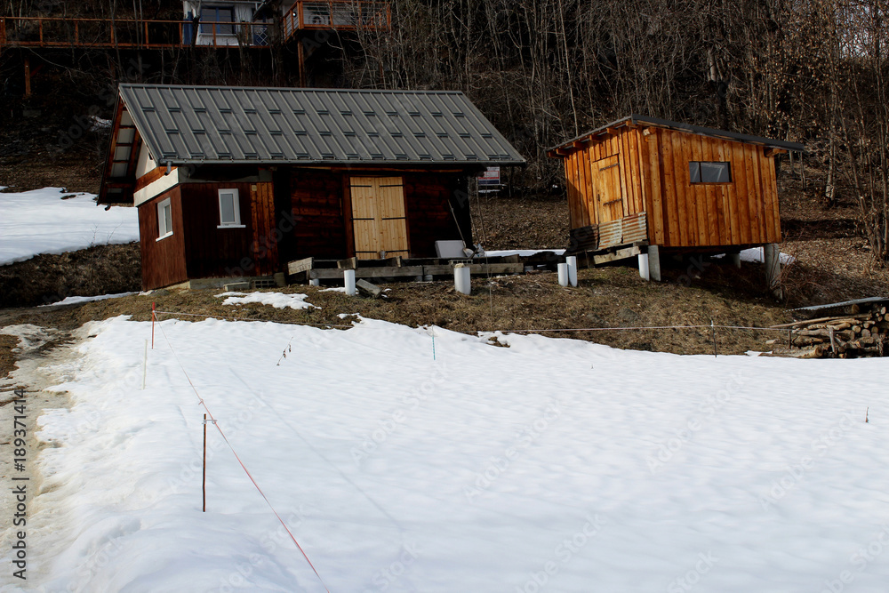 paysage de montagne en hiver ( le corbier )