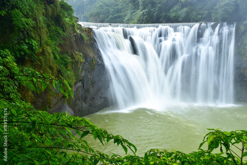 Shifen Waterfall, the Little Niagara of Taiwan, in Pingxi District Shifen Waterfall, the Little Niagara of Taiwan, in Pingxi District
