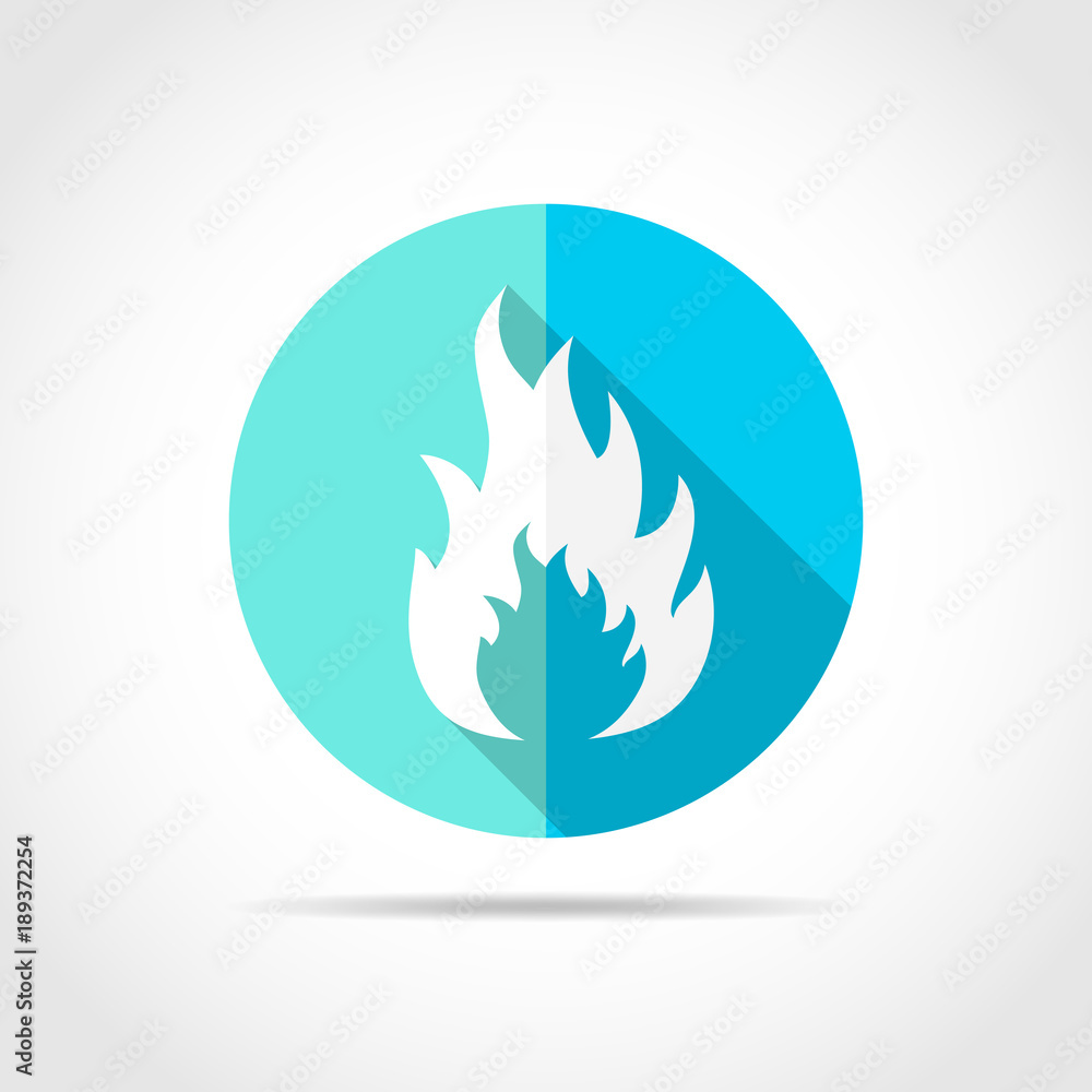 Flame icon. Vector illustration. Flame icon. Vector illustration.