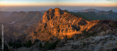 Fototapeta Naklejka Na Ścianę i Meble -  View from the top of Pico de las Nieves (Gran Canaria, Spain)
