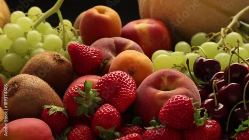 mixed fruit and vegetables carriage photo