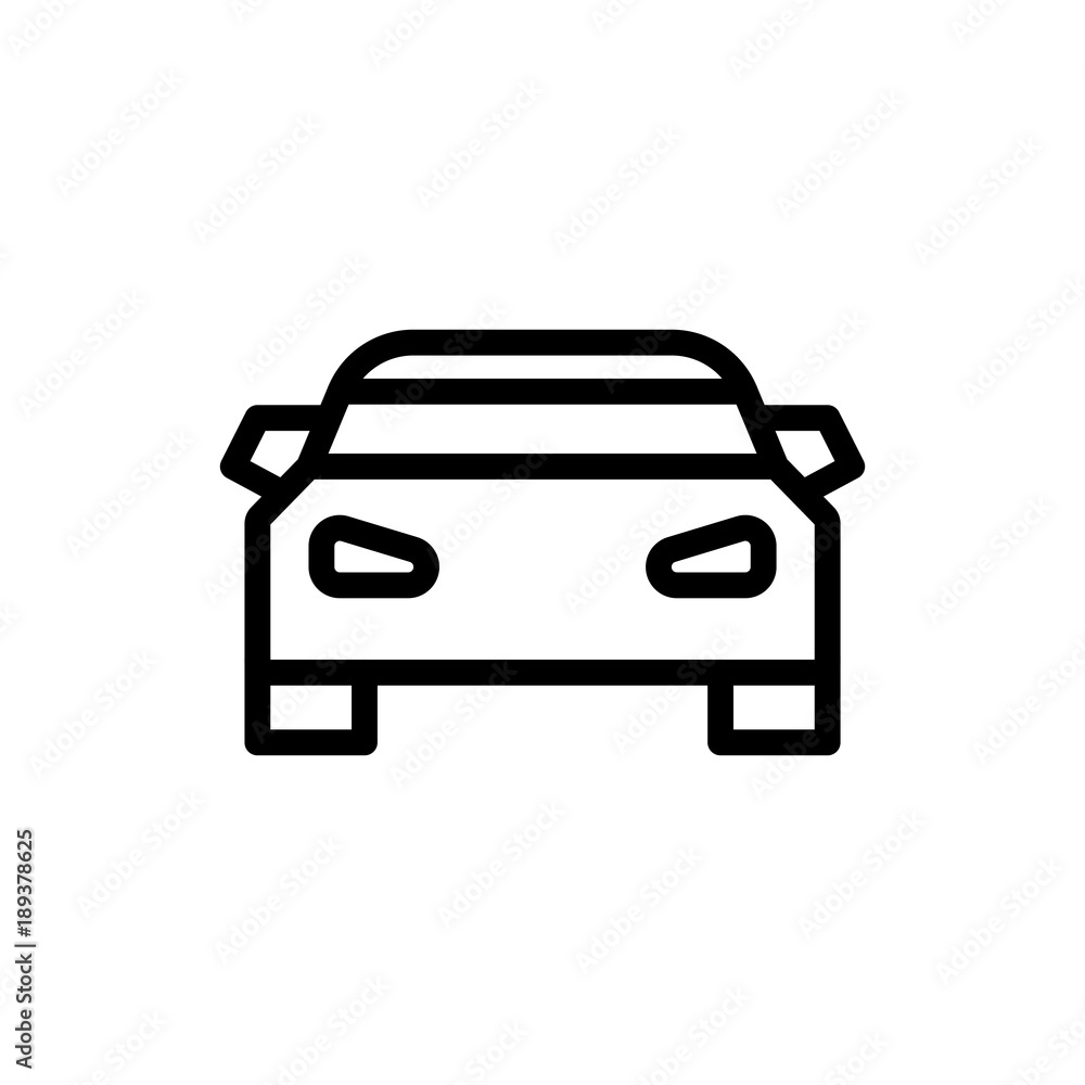 Obraz premium Car flat icon