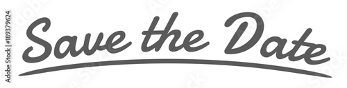 "Save the Date" Handwriting, Vector Illustration