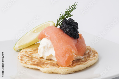 Blinis de salmon