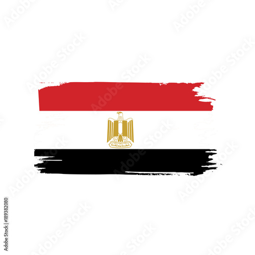 Egypt flag, vector illustration