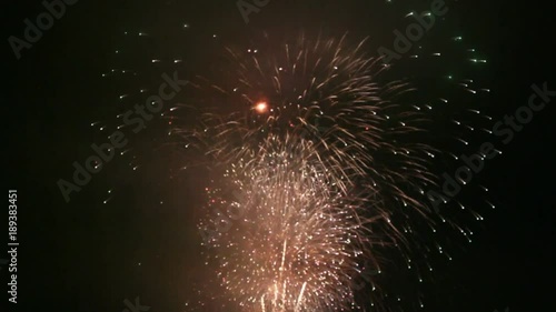 stylized fireworks video clip