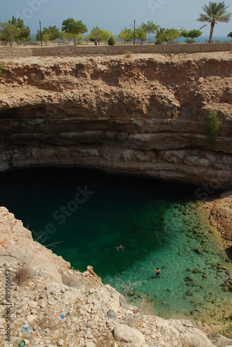 Bimmah Sinkhole, Oman photo