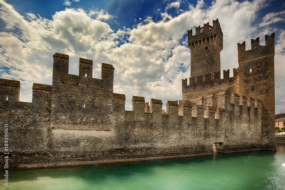 Castle and fortress of Sirmione, Italy