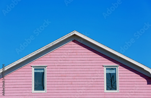 Pale pink roof top in Magdalein island