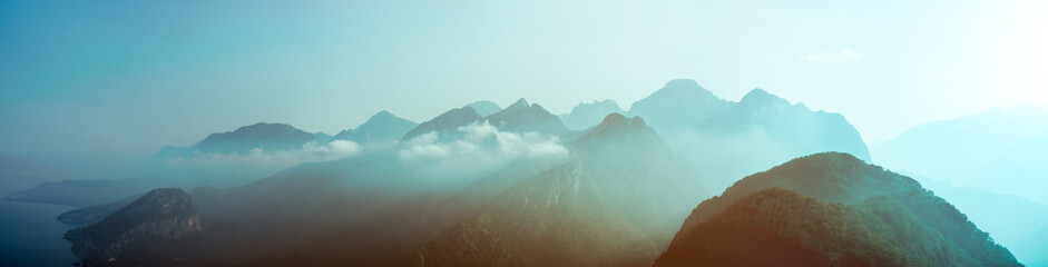 Blue mountains in Turkey Antalia