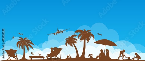 Skyline Strand und Meer
