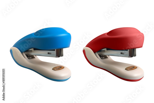 Set of 2 staplers. Realistic vector illustration