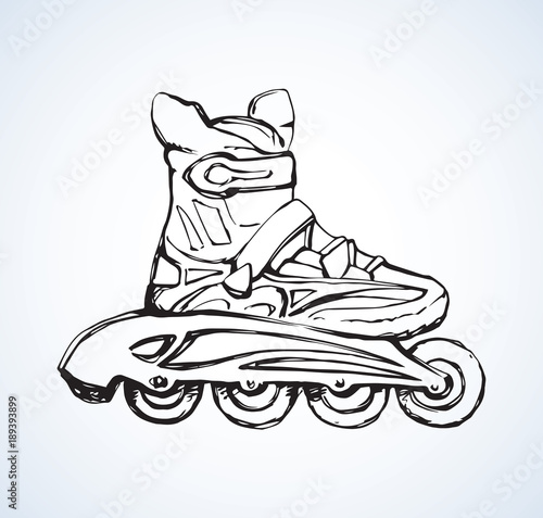 Roller Skate. Vector drawing