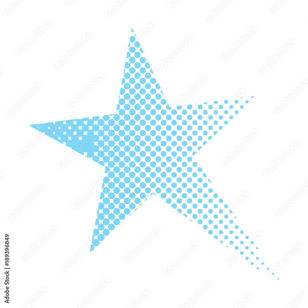 Obraz premium Isolated comic star