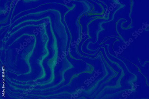 Suminagashi marble texture hand painted with indigo ink. Digital paper 284 performed in traditional japanese suminagashi floating ink technique. Dramatic liquid abstract background. © Begin Again