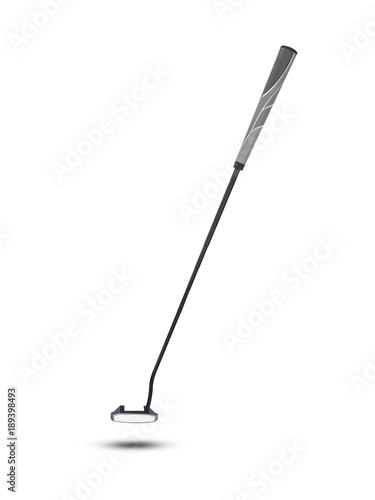 Face balanced putter with Super Stroke putter Grip isolated on white background