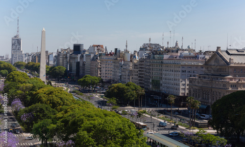 Vista del obelisco de Buenos Aires