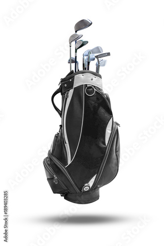 Golf bag isolated on white background