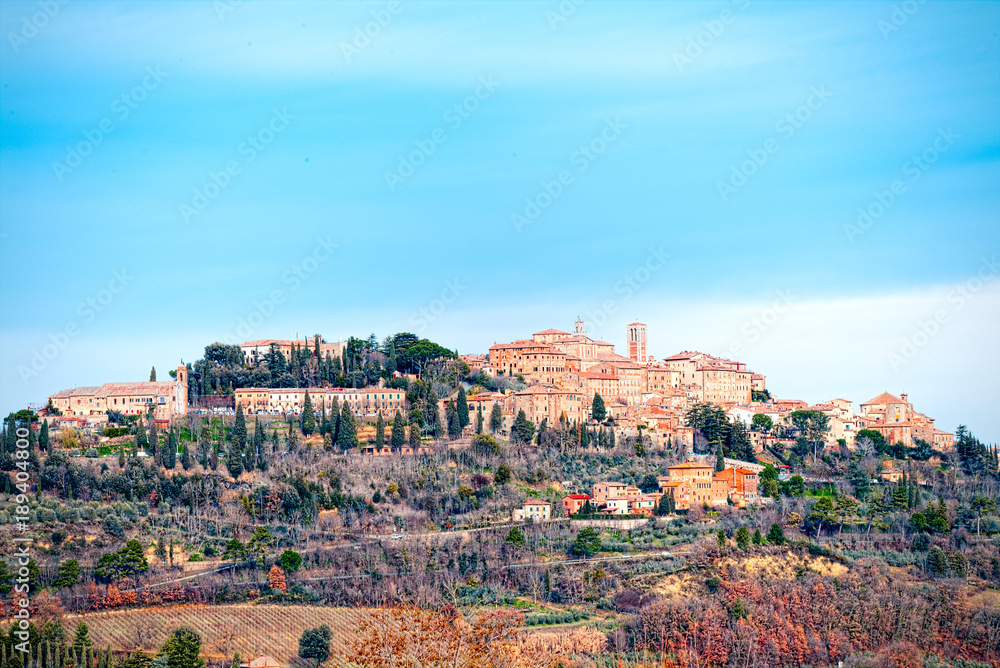 Panorama of Montepulciano, Siena