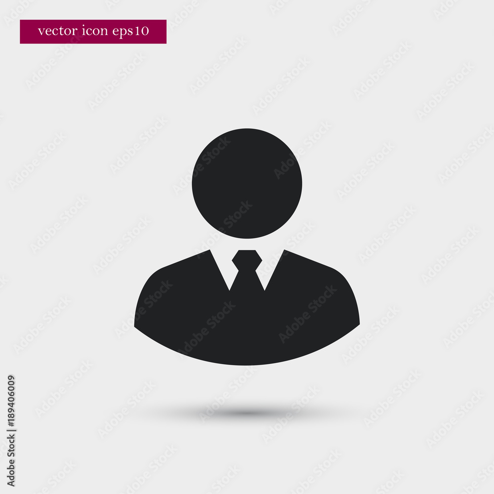 User icon simple vector sign User icon simple vector sign