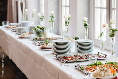 Obraz na płótnie catering wedding buffet for events