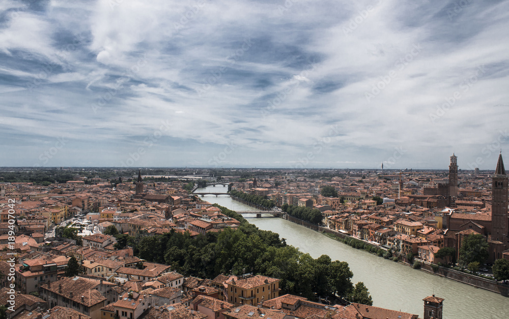 Panorama della città di Verona