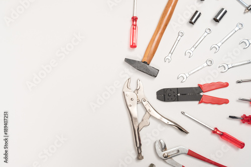 Wallpaper Mural Mechanic tools set Many work to Working tools Torontodigital.ca