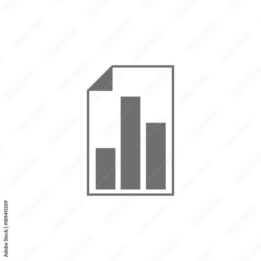 chart document icon. Simple element illustration. Business icons universal for web and mobile chart document icon. Simple element illustration. Business icons universal for web and mobile