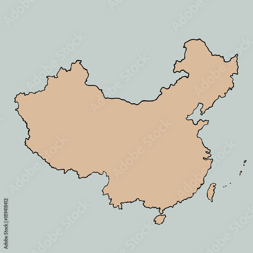 oriental geographic map china